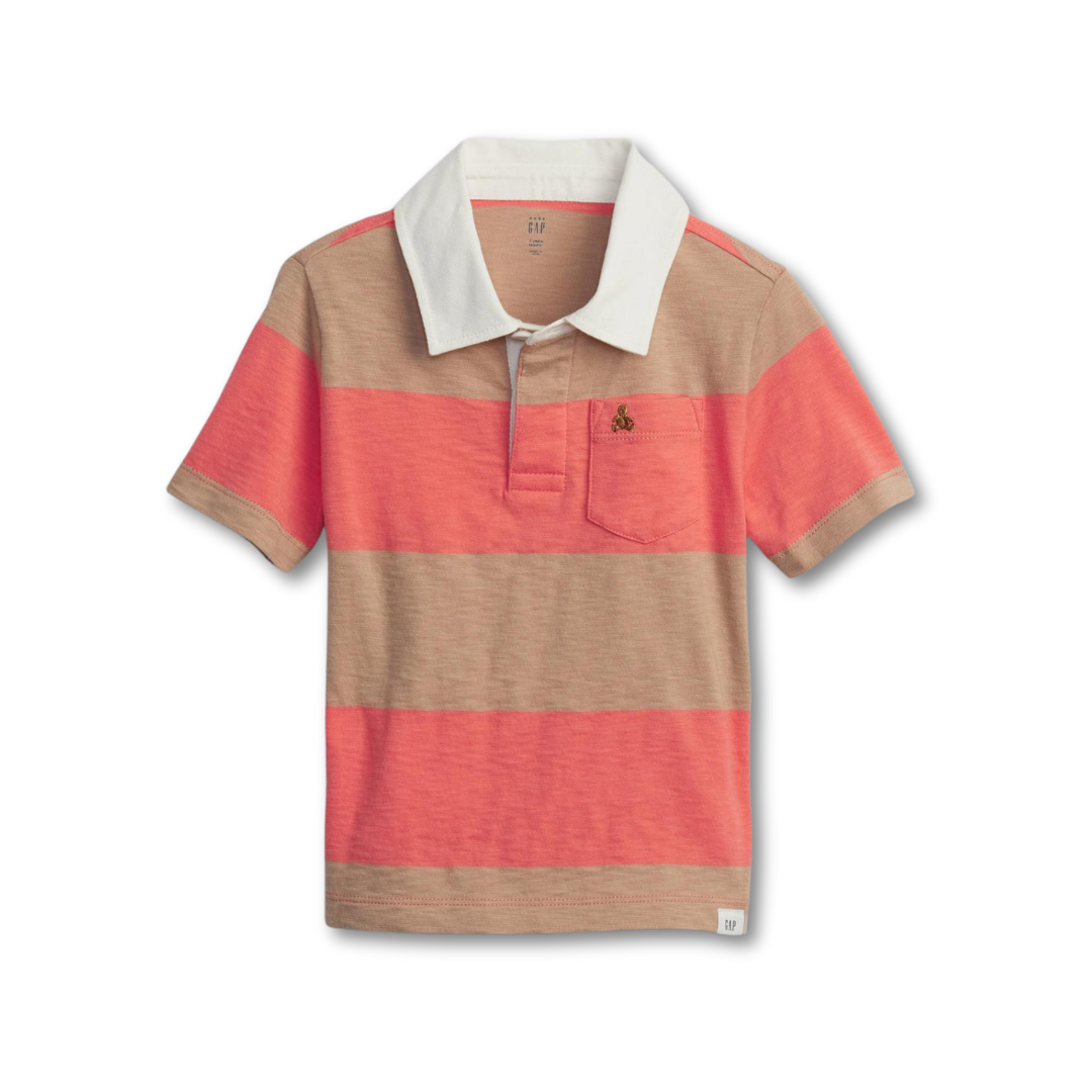Gap Toddler Pink Striped Polo Shirt