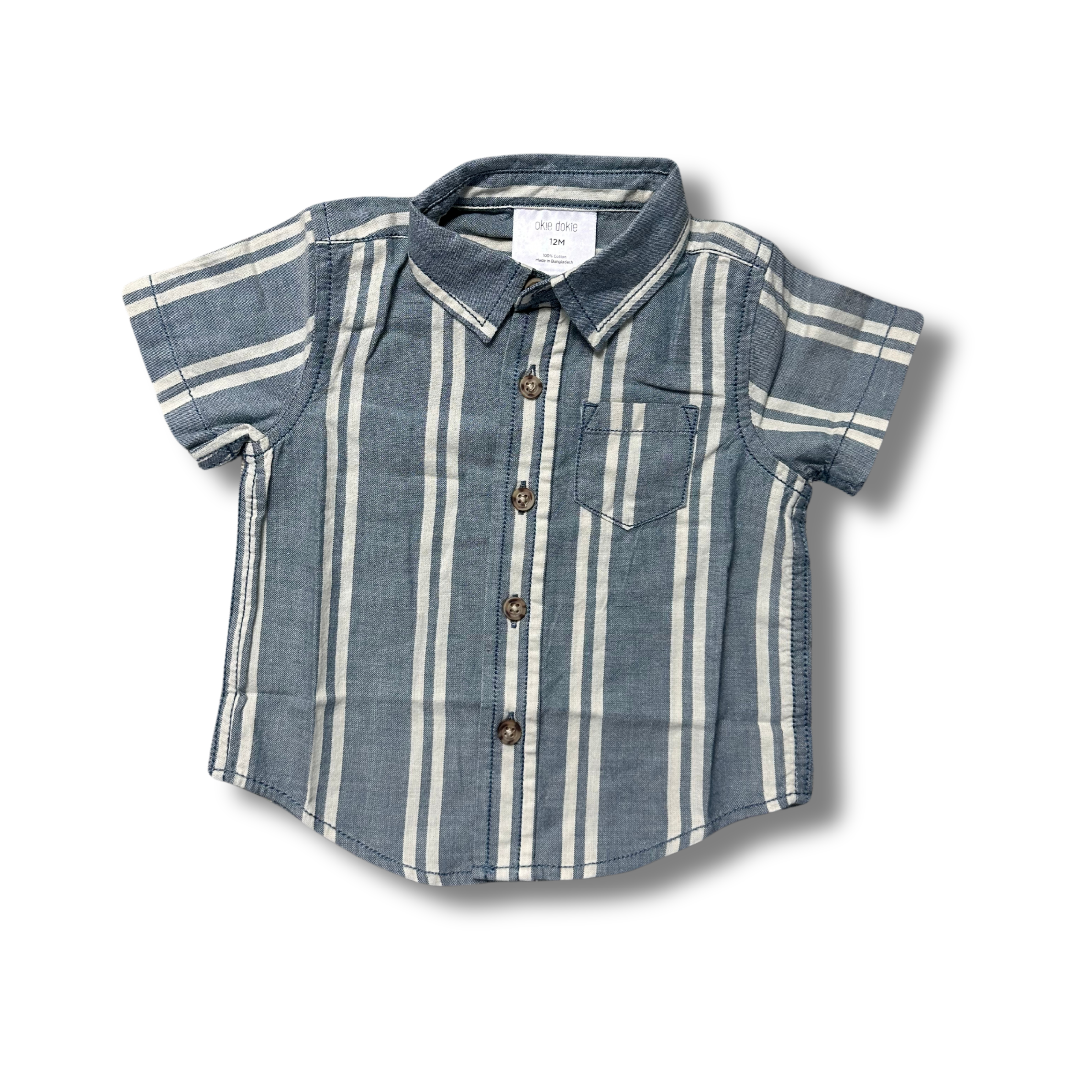 Okie Dokie Short Sleeve Button Down Shirt