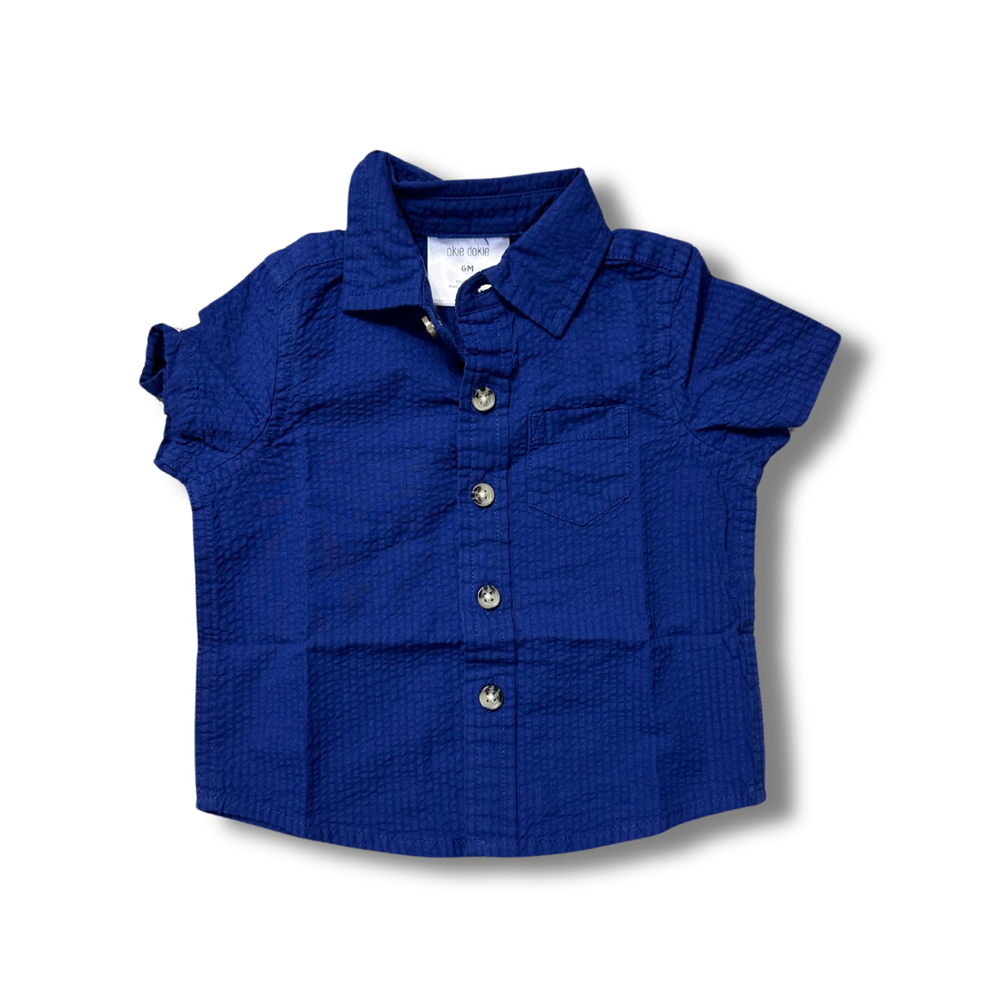 Okie Dokie Short Sleeve Button Down Shirt