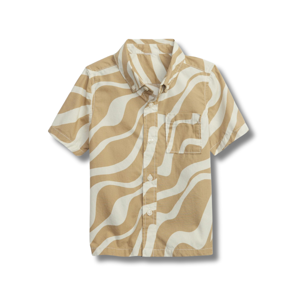 Gap Toddler Printed Poplin Button-Down Shirt