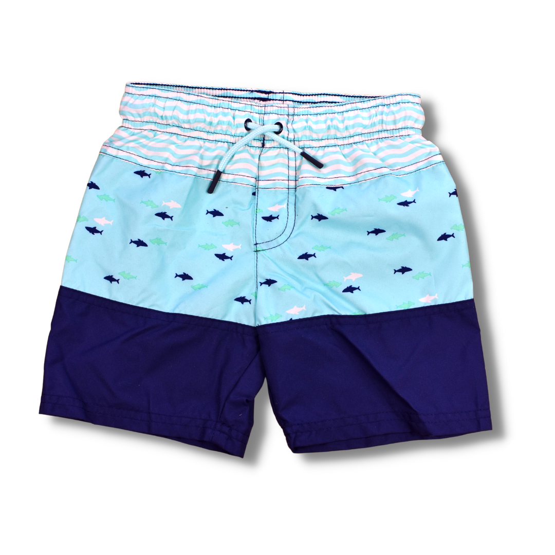 Blue Waves Swim Trunks