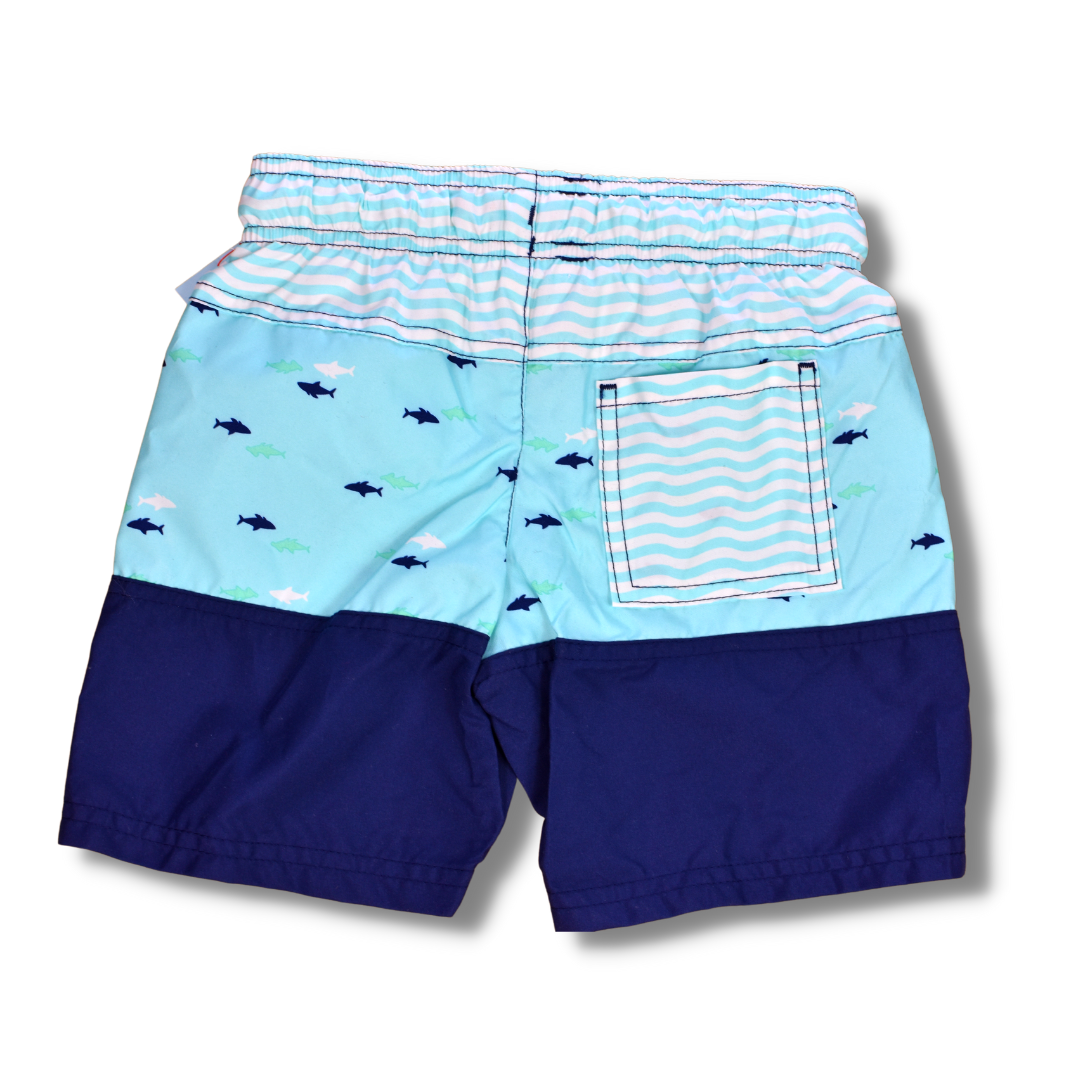 Blue Waves Swim Trunks