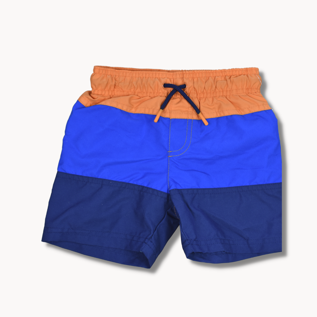 Blue Bold Swim Trunks