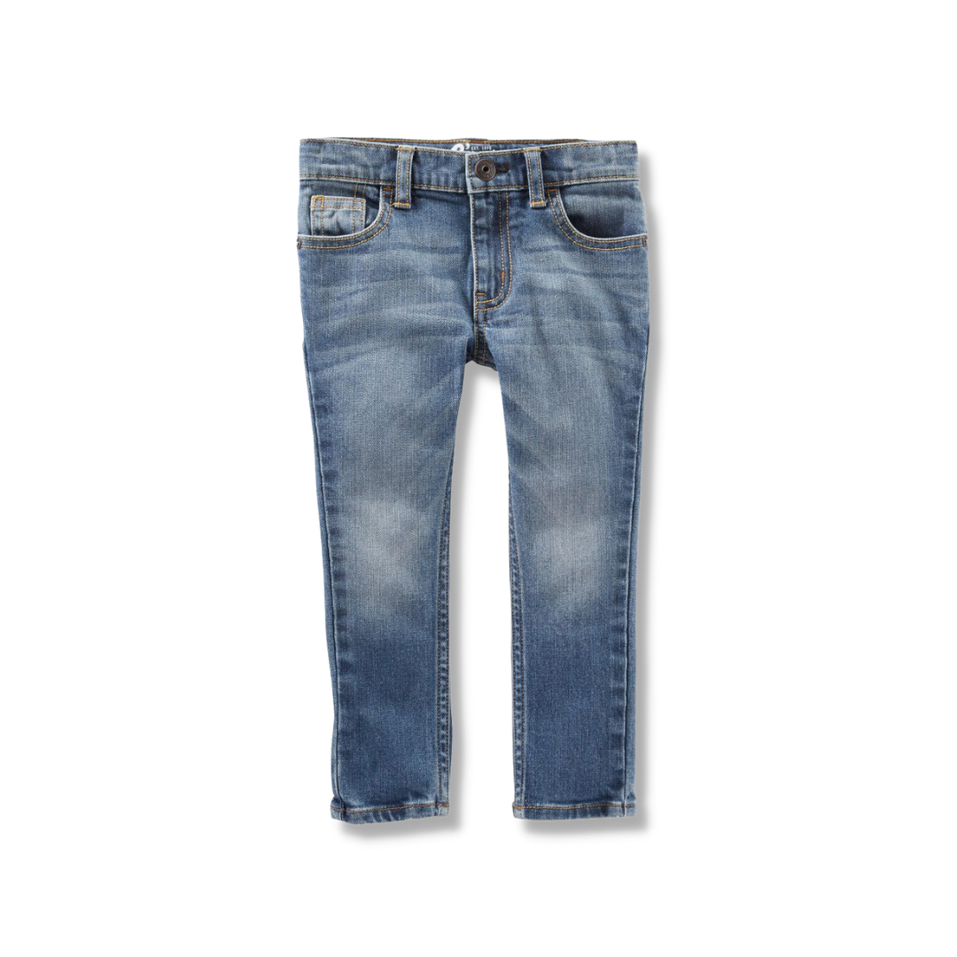 Skinny Leg Indigo Bright Wash Jeans