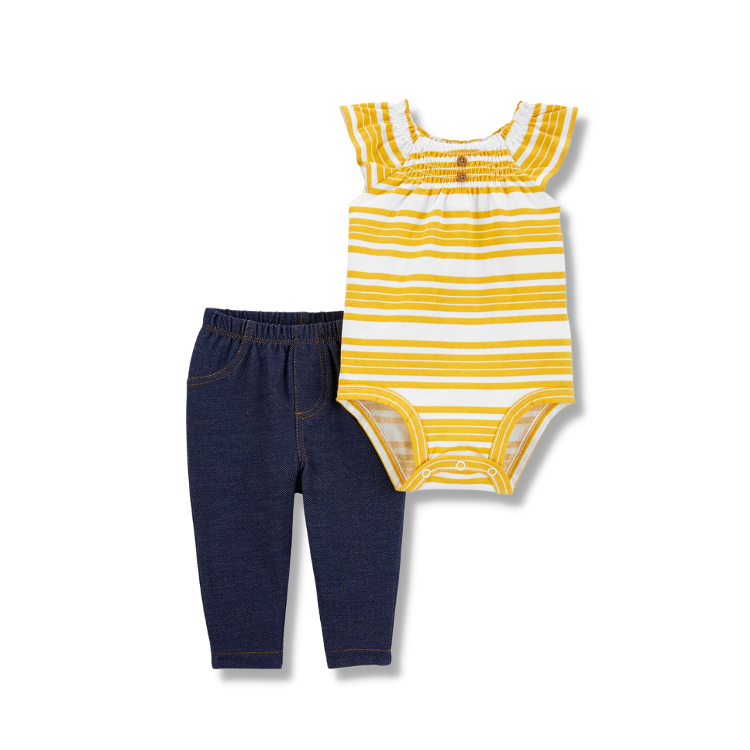 Carters Baby 2-Piece Striped Tank Bodysuit Pant Set