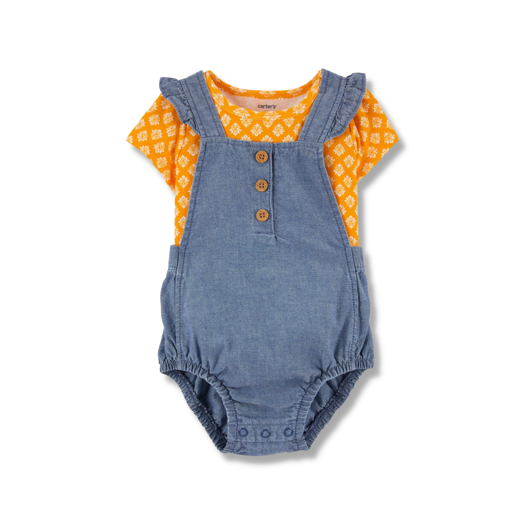 Carters 2-Piece Tee & Chambray Bubble Suit