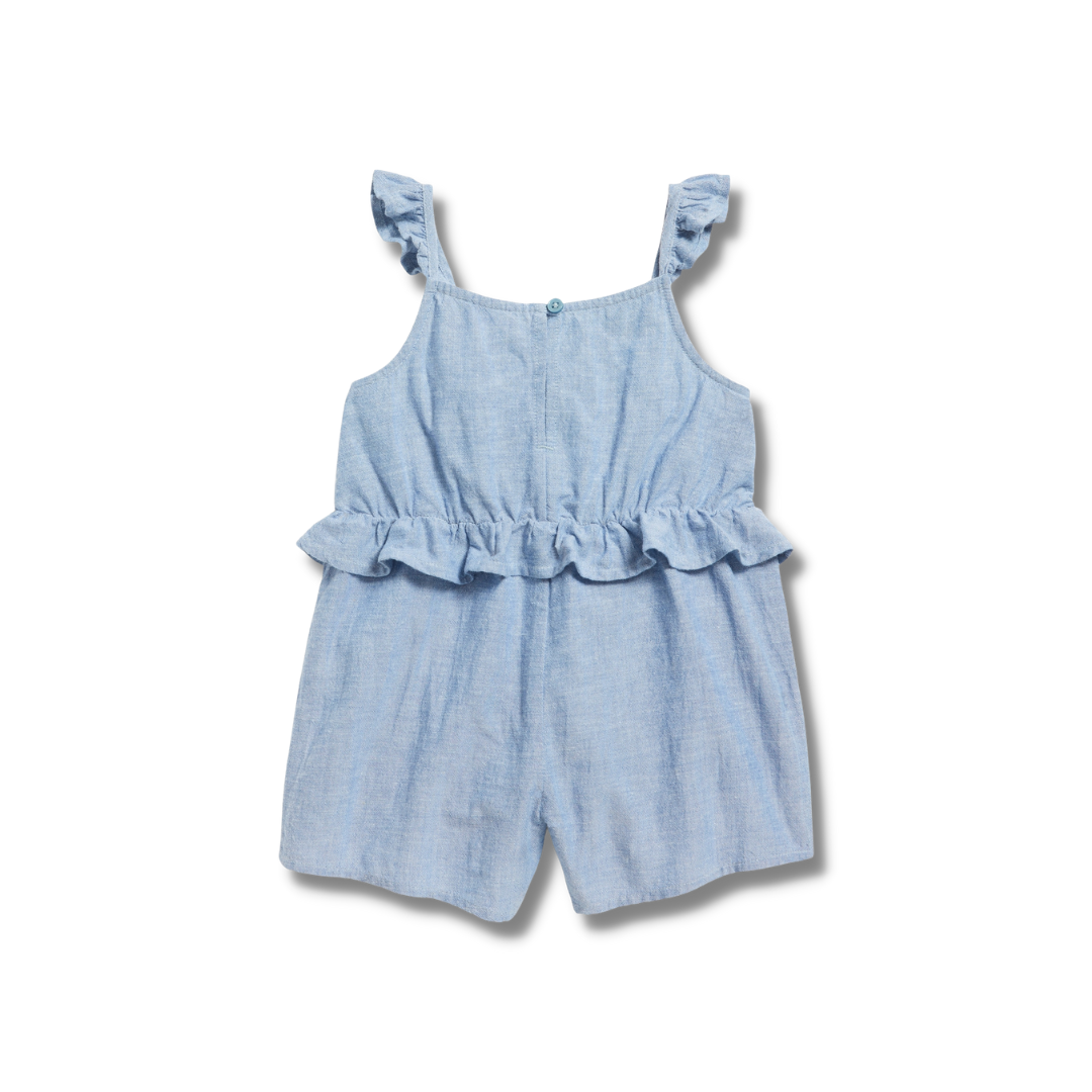Old Navy Ruffle-Trim Smocked Romper for Toddler Girls